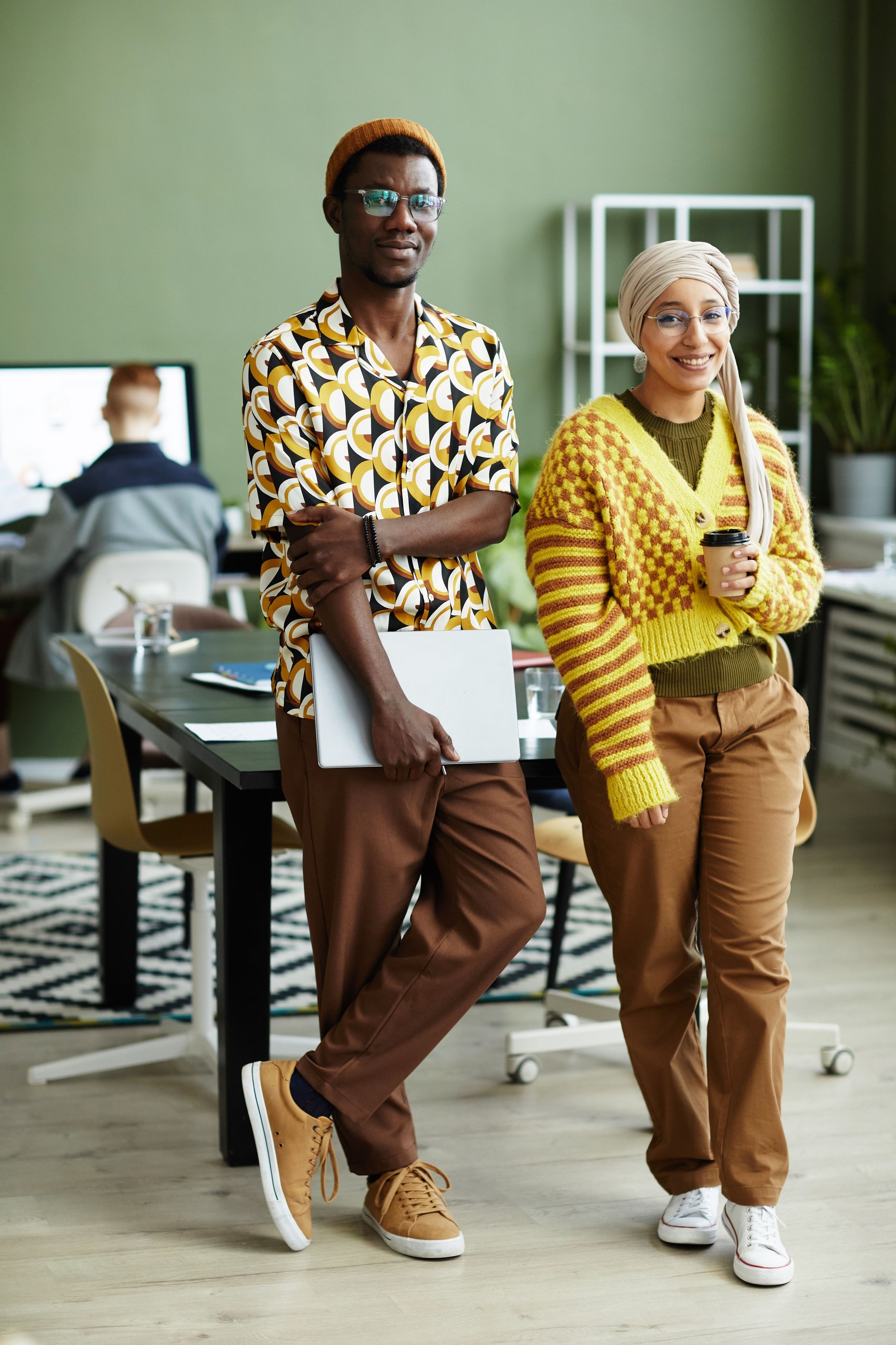 Vibrant Young People in Office